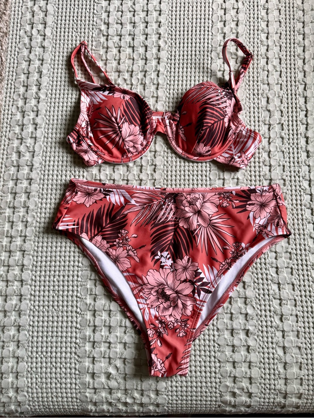 Women’s tropical print bikini set